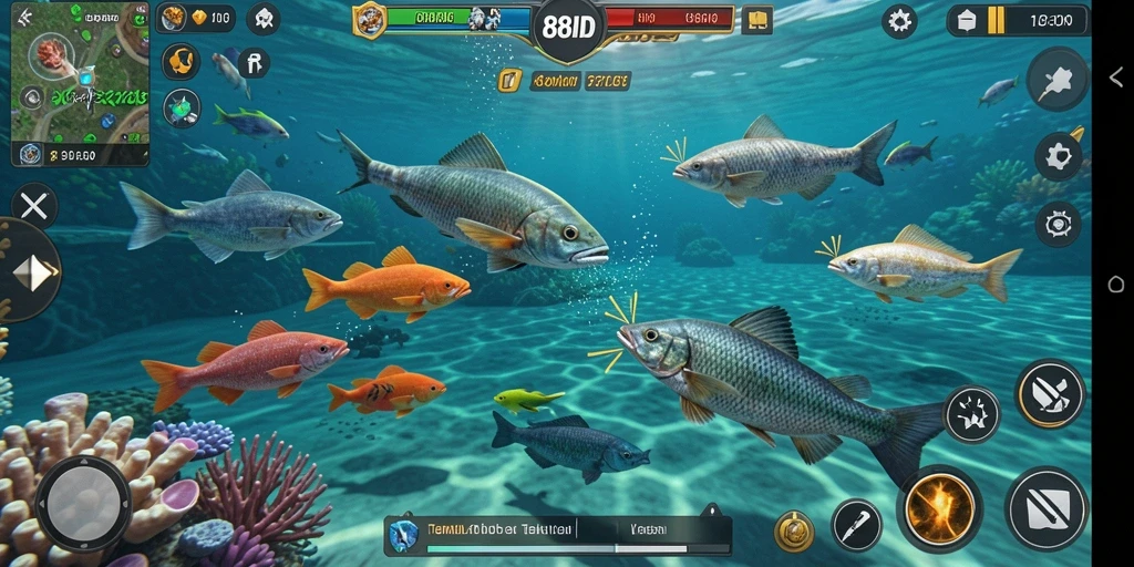 Tampilkan gameplay seru saat menembak ikan di 88ID.