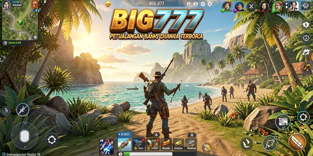 Screenshot gameplay BIG777 yang menunjukkan dunia terbuka yang luas.