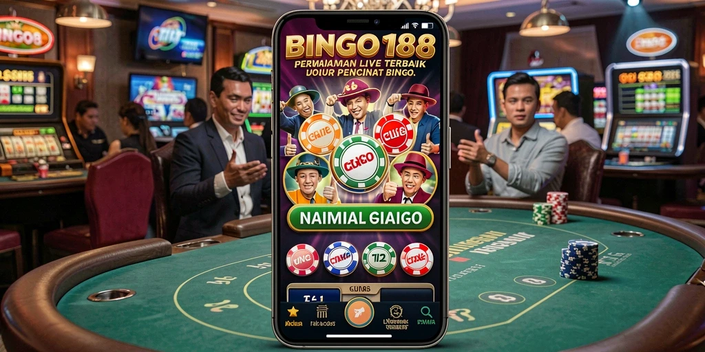 Screenshot gameplay BINGO188 menampilkan suasana Live Casino yang seru dan interaktif.