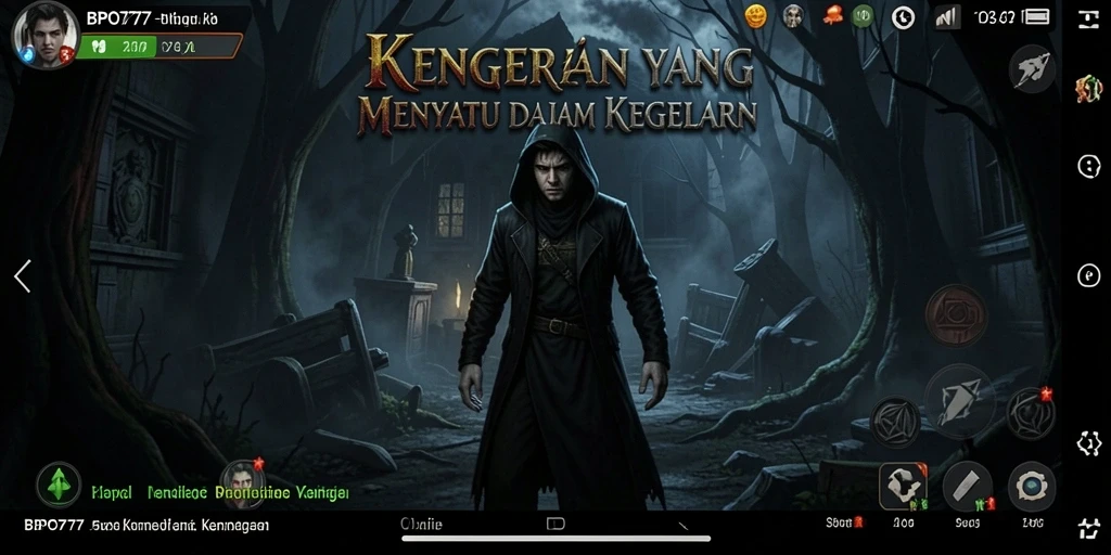 Tampak menegangkan dalam menghadapi kegelapan di BPO777.