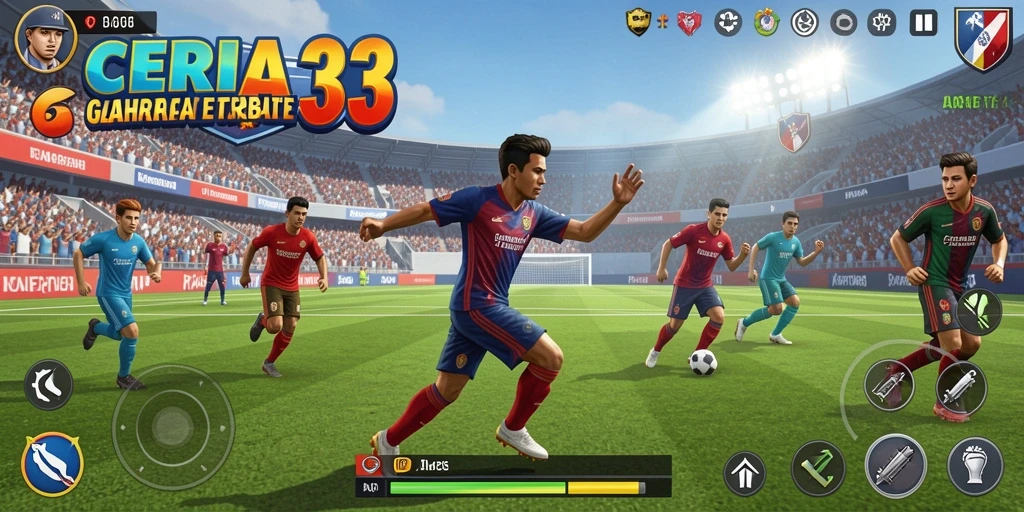 Gambaran seru dari gameplay olahraga dalam CERIA33.