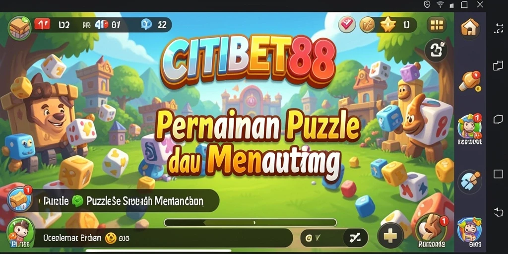 Screenshot gameplay CITIBET88 yang menunjukkan tantangan Puzzle yang menarik.