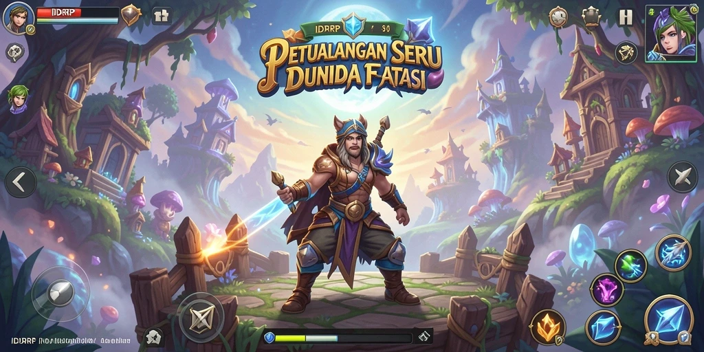 Tangkapan layar gameplay menampilkan petualangan seru di dunia misterius IDRRP.