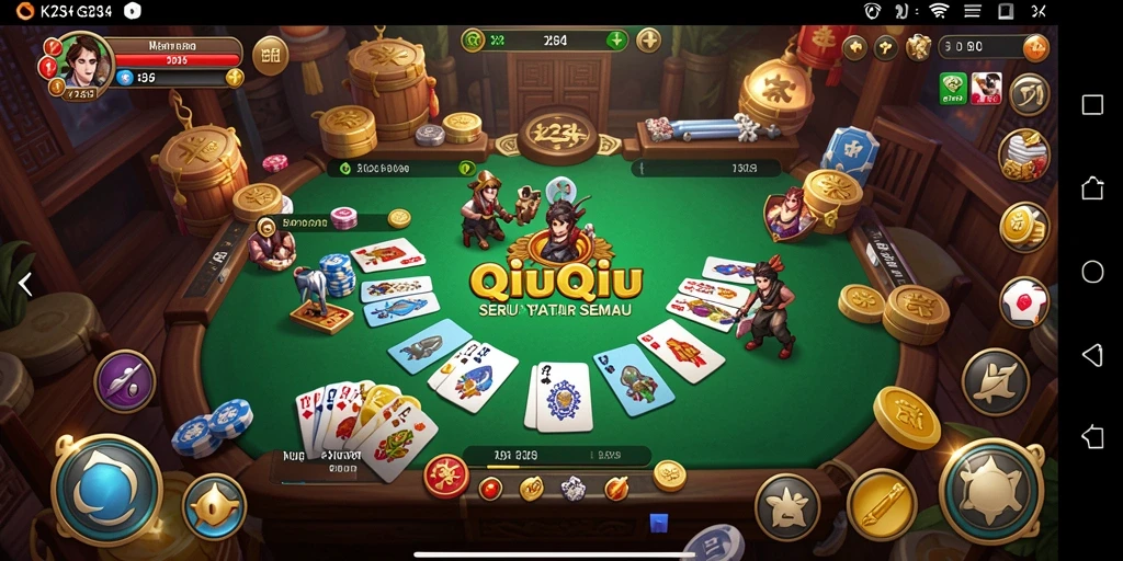 Gameplay seru QiuQiu di K234 dengan teman-teman.