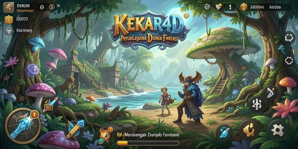 Tangkapan layar utama KEKAR4D menampilkan gameplay petualangan yang mendebarkan.
