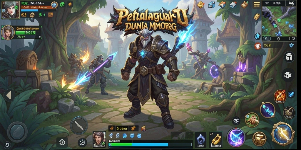 Tampilan seru gameplay N32 di dunia MMORPG.