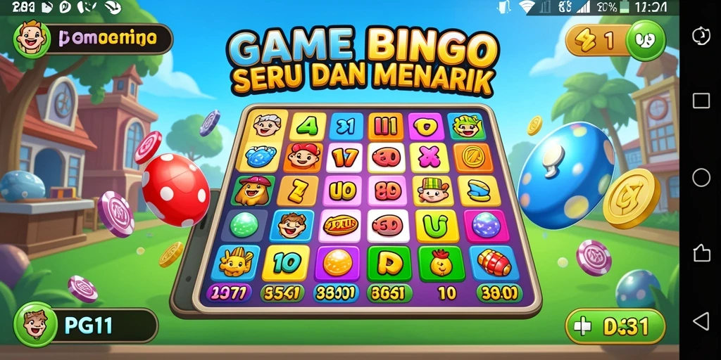 Tampilan gameplay PG11 dengan nuansa bingo yang menyenangkan.