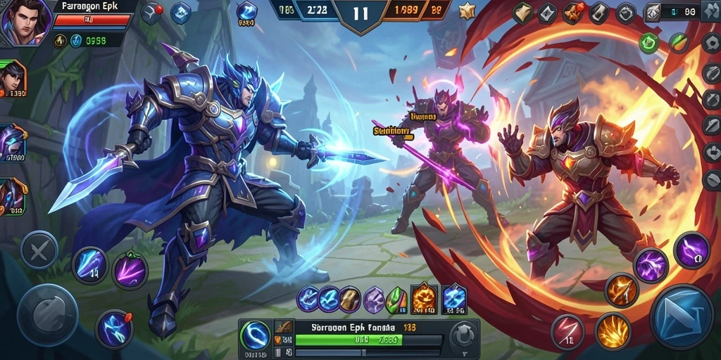 Screenshot gameplay SOJU88 menampilkan aksi seru dalam mode MOBA.