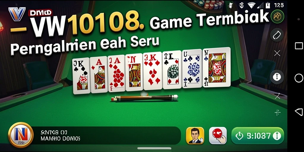 Screenshot VW108 menampilkan gameplay seru Domino.